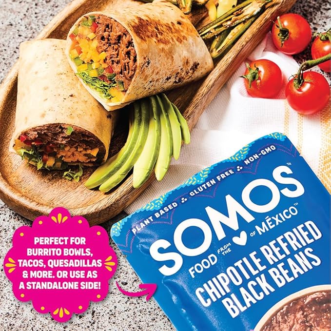 Somos Beans Refried Chipotle 10 OZ