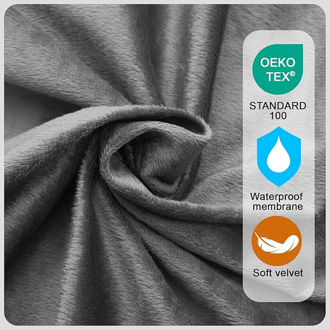 Memory Foam Camping Mattress pad, Comfortable Thick Floor Sleeping Mat for Adults with Waterproof