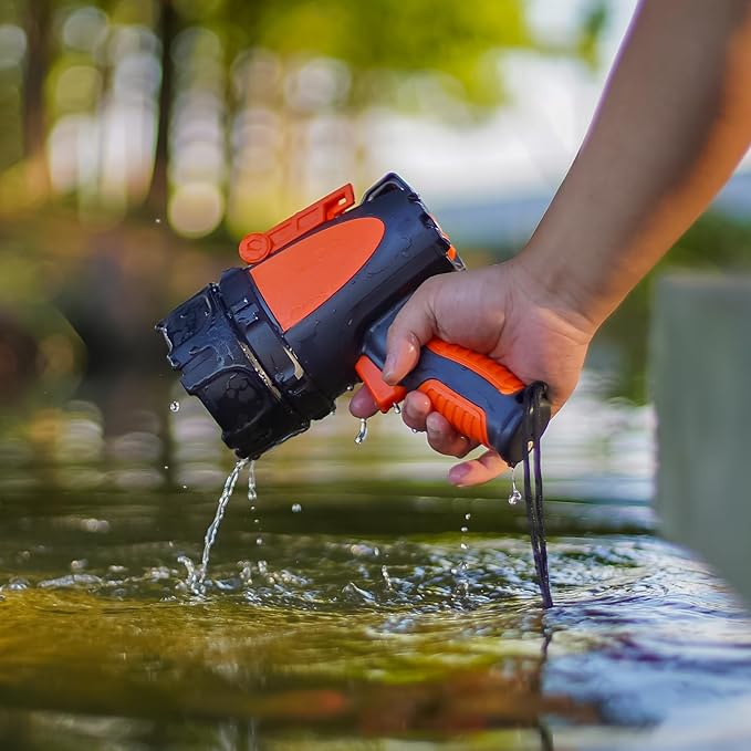 GOODSMANN Rechargeable Spotlight IP67 Waterproof Marine Spotlights up to 4500 Lumen Handheld Light