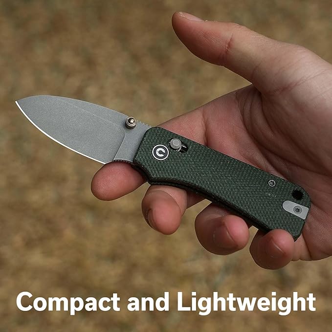CIVIVI Small Pocket Knife for EDC, Baby Banter 2 Crossbar Lock folding Knife with 2.34" Nitro-V