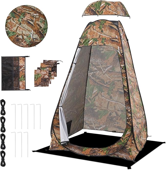 BRIAN & DANY Pop Up Shower Tent, Portable Privacy Camping Changing Tent, Camp Toilet Bathroom Pod