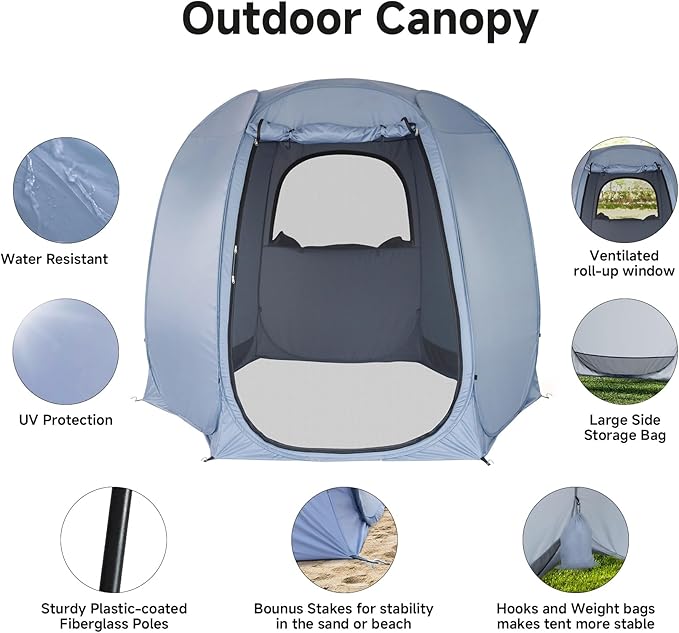 Alvantor Pop Up Screen Tent House Room Instant Outdoor Camping Canopy Sun Shelter Gazebo for Patio