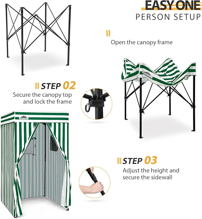 EAGLE PEAK Flex Compact 4x4 Pop-up Canopy Changing Room, Portable Privacy Dressing Room for Indoor