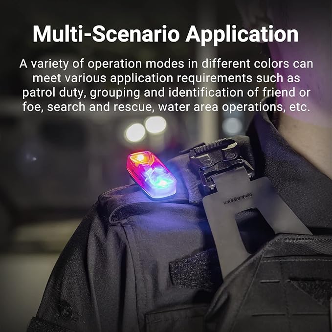 NEXTORCH UT41 Tactical Military Safety Light - Multi-Color Output Including IR - Solid & Beacon