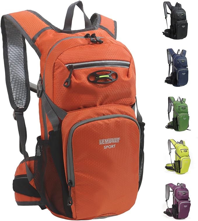 Hiking Daypack Waterproof Biking Backpack 15L Lightweight Durable Backpack for Ski Snowboarding