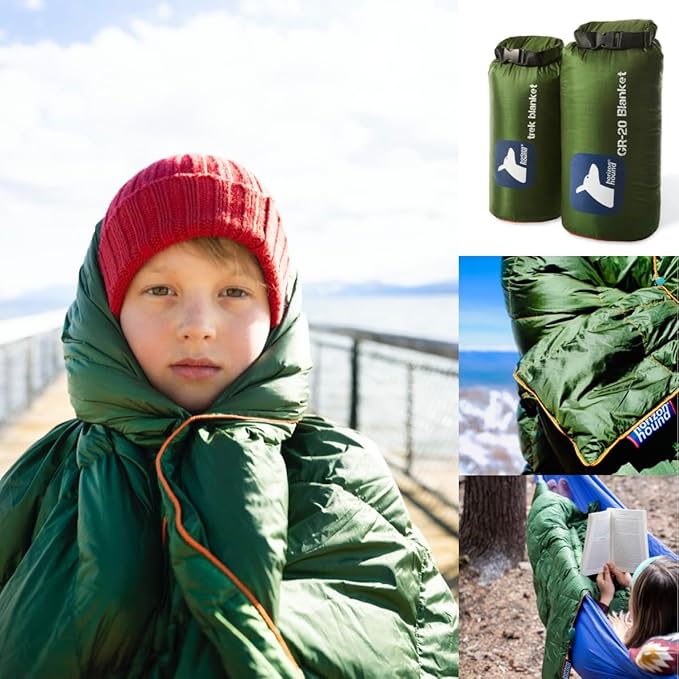 Horizon Hound Down Camping Blanket - Outdoor Travel Quilt | Sustainable, Insulated, Lightweight &