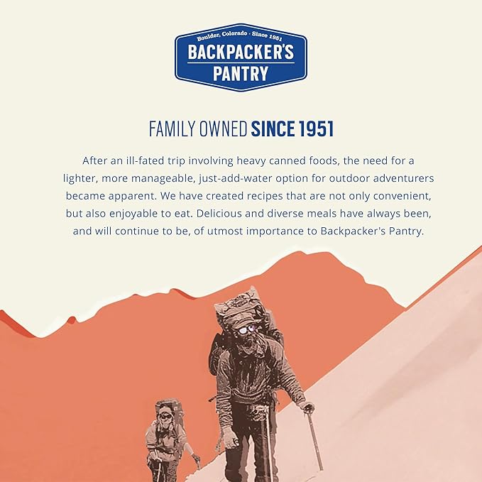 Backpacker's Pantry Beef Bolognese | Freeze Dried Backpacking & Camping Food - Emergency Food - 28g