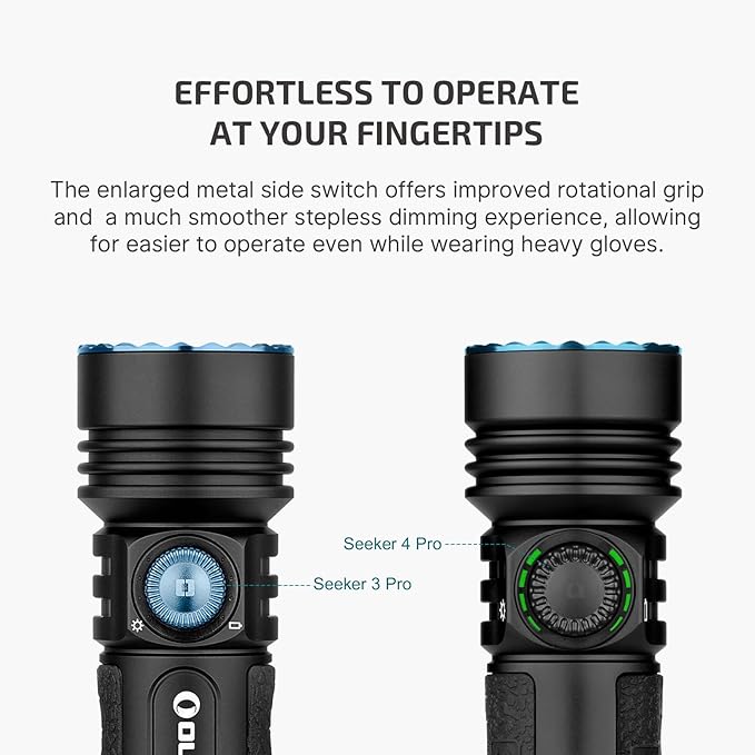 OLIGHT Seeker 4 Pro Rechargeable Flashlights, 4600 Lumens High Powerful Bright Light with USB C