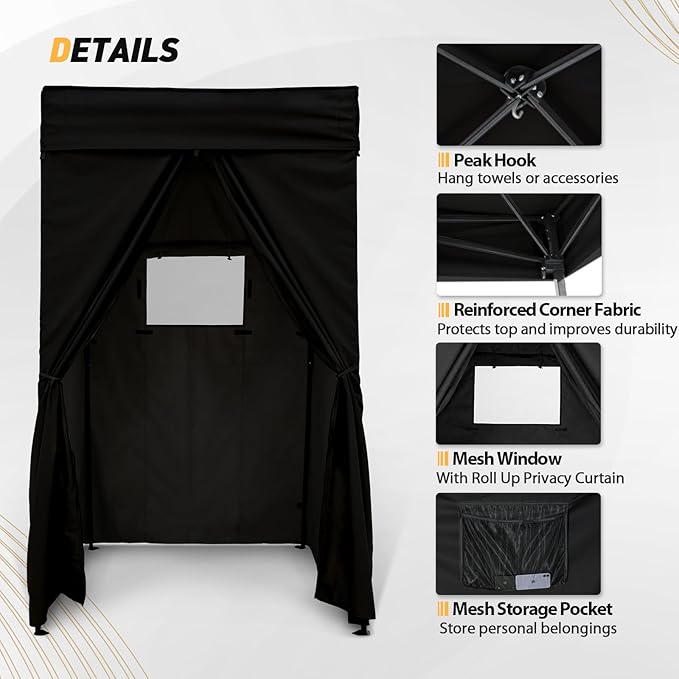 EAGLE PEAK Flex Compact 4x4 Pop-up Canopy Changing Room, Portable Privacy Dressing Room for Indoor
