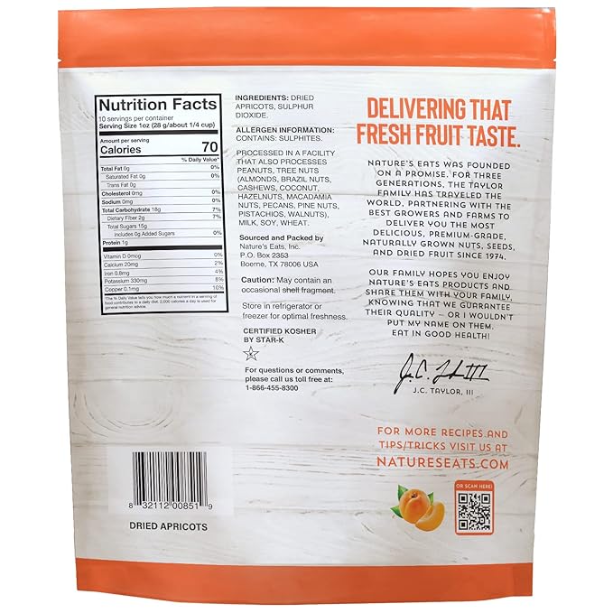 Nature's Eats Apricots, 10 Oz