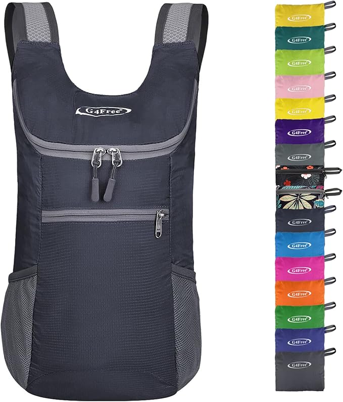 G4Free Lightweight Packable Hiking Backpack for Men Women Small Hiking Daypacks Foldable Shoulder