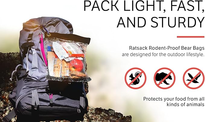 The Ultralight Camping Bundle- Rodent Proof Dry Bag for Backpacking - Bear Bag Food Storage for