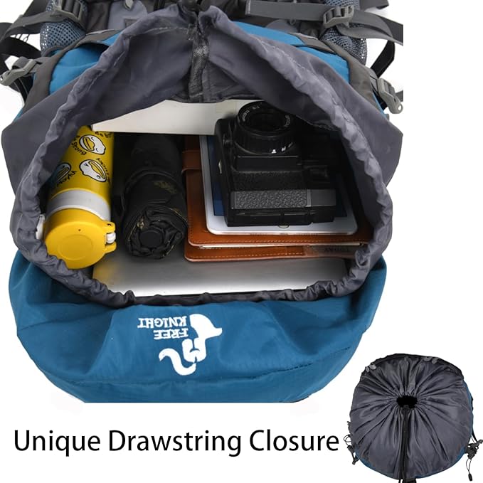 Bseash 60L Hiking Camping Backpack with Rain Cover, Waterproof Large Capacity Outdoor Sport Travel