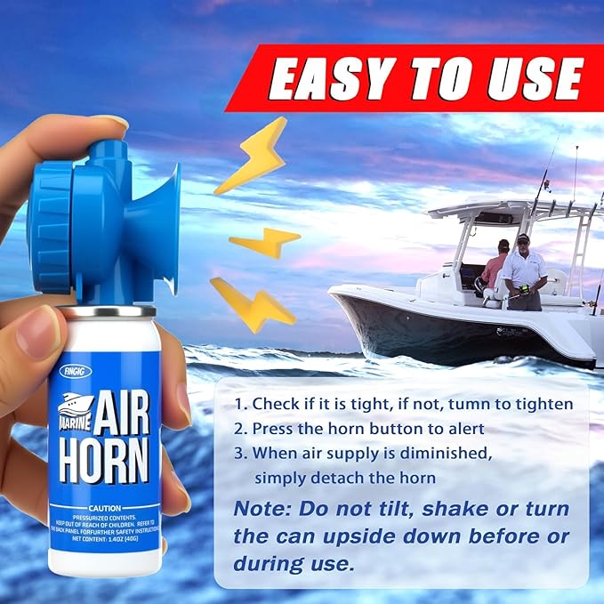 4pcs 1.4oz Boat Air Horn, Loud Mini Safety Horn Can, Sports Event Starting Horn, Mini Small