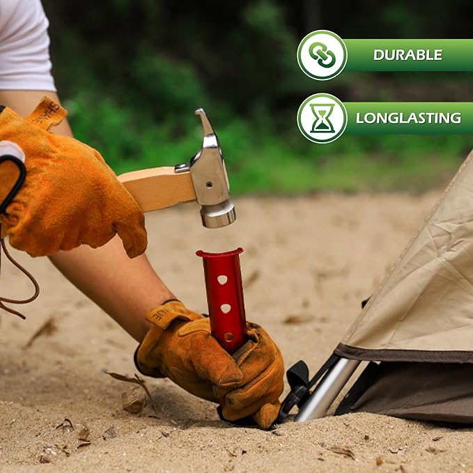 TRIWONDER Tent Stakes Pegs for Snow Sand Beach Canopy Heavy Duty Ground Anchor Stakes Tent Nail