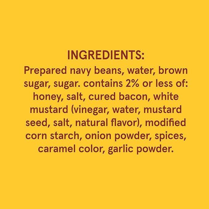 BUSH'S BEST 16 oz Canned Honey Sweet Baked Beans, Source of Plant Based Protein and Fiber, Low Fat