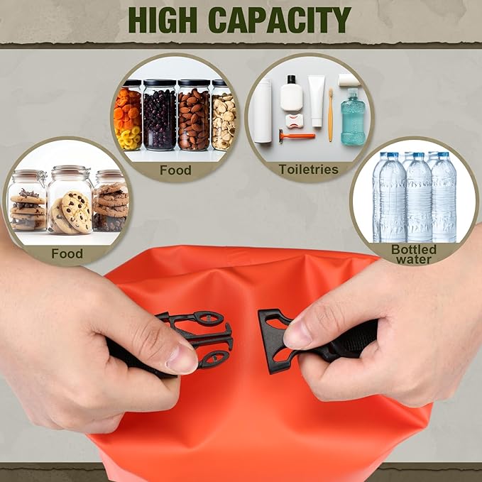 1 Set Bear Food Bag for Camping Ultralight Food Hanging System Includes Waterproof Bear Bag, Nylon