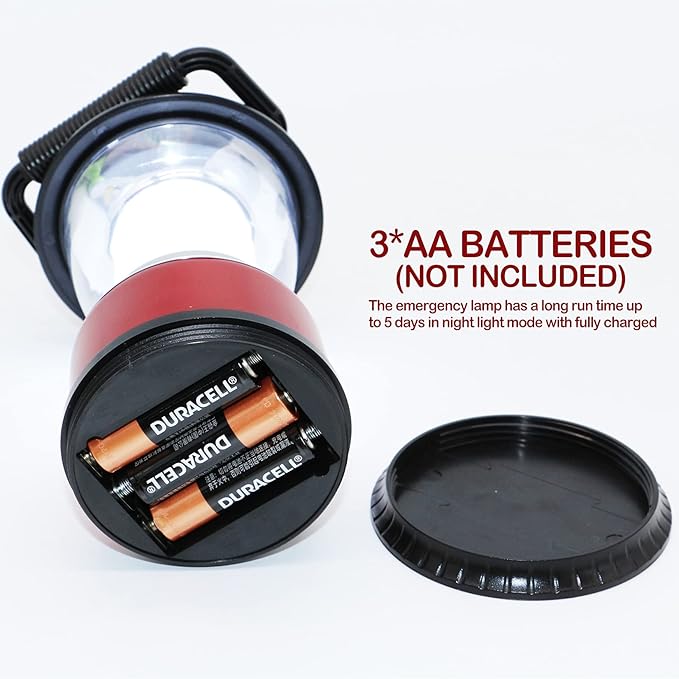 Camping Lantern Battery Powered Decorative Variable Power Retro Light, Adjustable Brightness