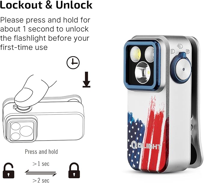 OLIGHT Oclip Pro EDC Flashlight Clip-on Light, Rechargeable 500 Lumens with Three Lighting