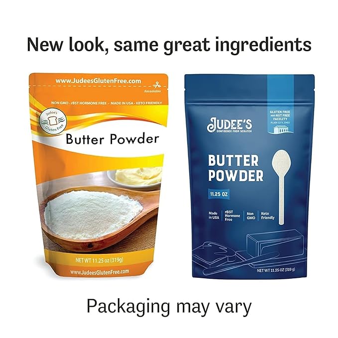 Judee's Gluten Free Butter Powder - Versatile Cooking & Baking Butter Powder - Gluten-Free &