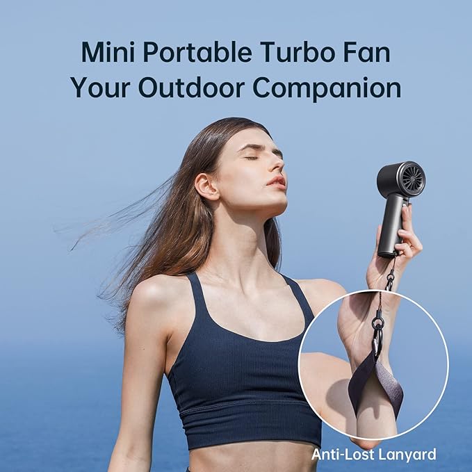 JISULIFE Handheld Fan Pro Series - Extreme Cooling Output: 1-100 Speed Scroll Wheel, Metal Body