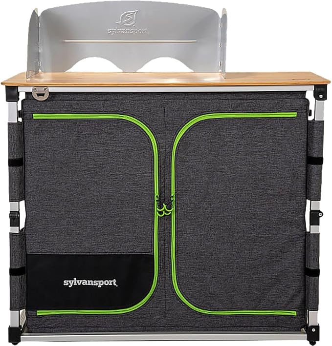 SylvanSport Outdoor Camp Kitchen for Easy Cooking, Clean Up, and Camping Meal Prep - Great for