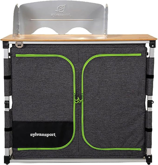 SylvanSport Outdoor Camp Kitchen for Easy Cooking, Clean Up, and Camping Meal Prep - Great for