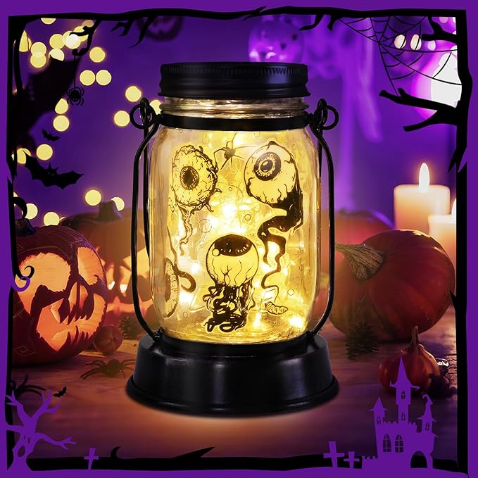 Halloween Decorations Halloween Decor Eyeballs Solar Lanterns Eyeball Decorations Outdoor Lights