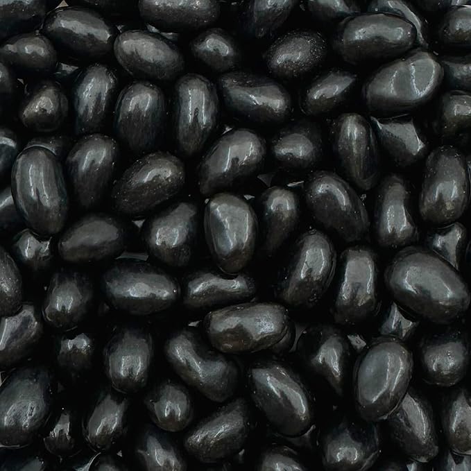 Black Licorice Jelly Beans | 2-Pound Pack | Old-Fashioned Candy