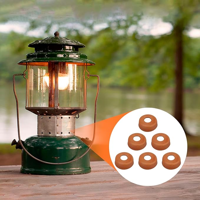 Lantern Accessories - 6 Pcs Leather Pump Cups for Coleman Gas Lantern 220 200 242 425 413 236 237