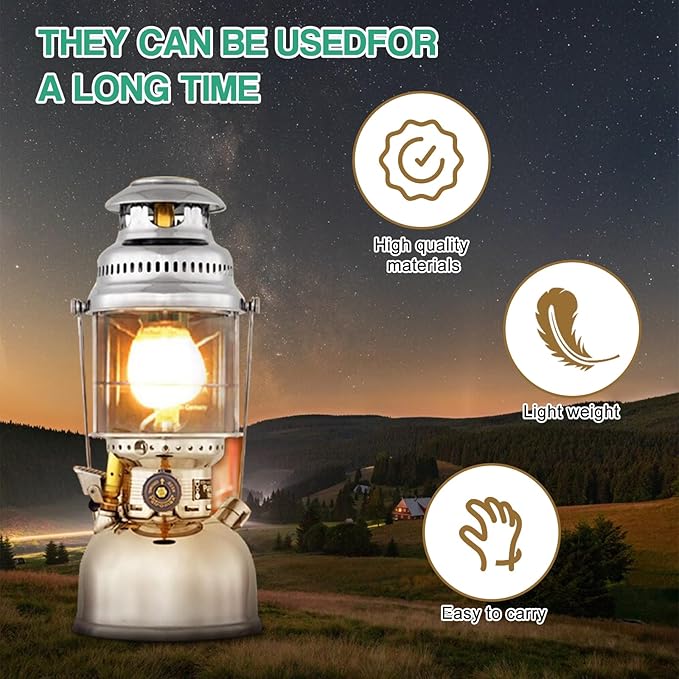 10Pcs Lantern Mantles Propane Lantern Mantles, Soft Light Propane Lampshades for Outdoor Camping