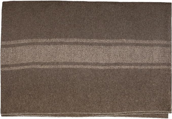 M MCGUIRE GEAR Italian Style Army Blanket, Mil-Spec, 62 in x 84 in, Wool Blend, Flame Retardant