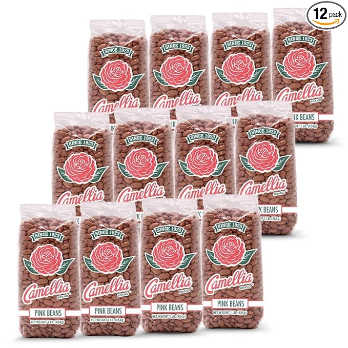 Camellia Brand Dried Pink Beans ??Premium Non-GMO Legumes for Southwestern Chili, Puerto Rican