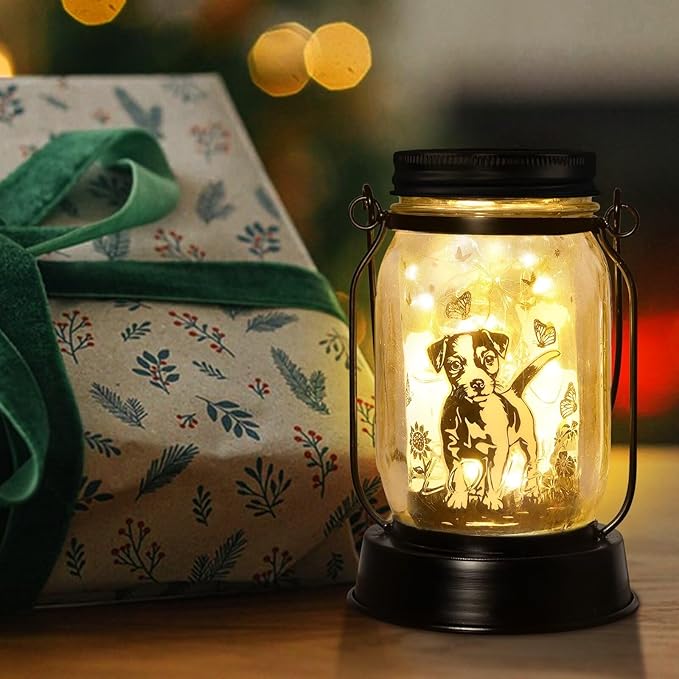 Jack Russell Terrier Gifts for Women/Men Jack Russell Terrier Solar Lanterns Mom Birthday Dog