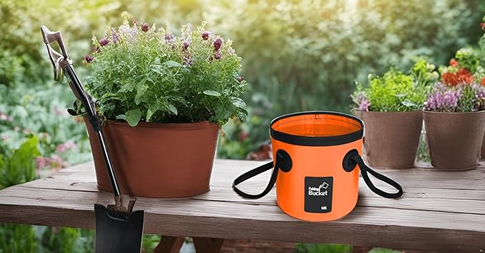 BANCHELLE Collapsible Bucket Water Container Portable Folding Camp Wash Basin for Outdoor Traveling