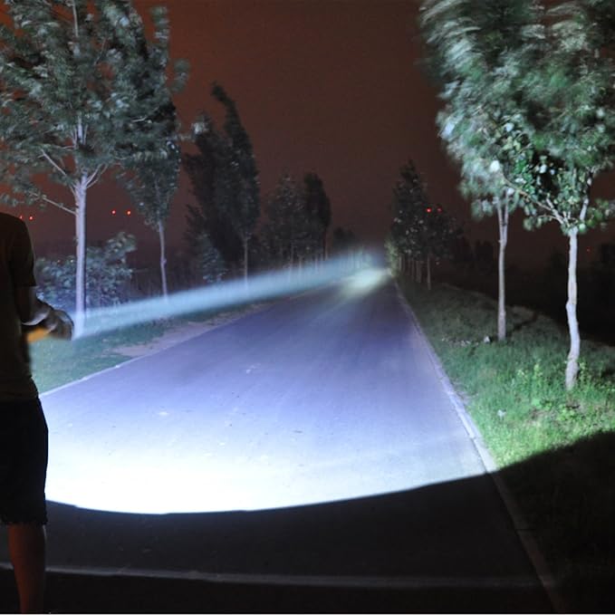 Super Bright Torch Searchlight Handheld Portable LED Spotlight USB Rechargeable Multi-Function