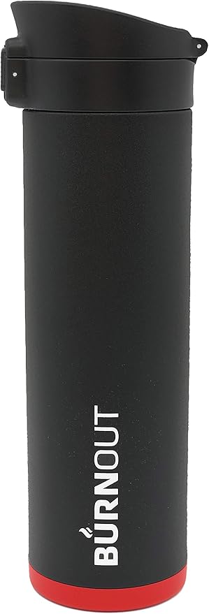 BURNOUT Temperature Regulating 16 oz. Smart Mug - New Pop Top Lid (Black)