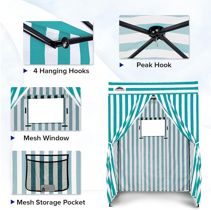 EAGLE PEAK Flex Compact 5x5 Pop-up Canopy Changing Room, Portable Privacy Dressing Room for Indoor