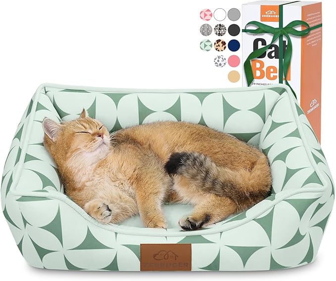 Rectangle Cat Dog Bed for Large Medium Small Pets Indoor Outdoor Machine Washable Sleeping Sofa