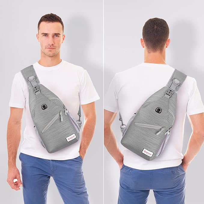 ZOMAKE Sling Bag,Small Crossbody Sling Backpack,Water Resistant Shoulder Daypack for Travel,Anti