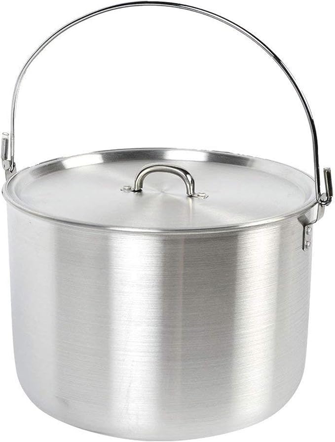 AceCamp Nested Pot Aluminum Lightweight Cooking Pot Set Outdoor Large Stock with lid and folding