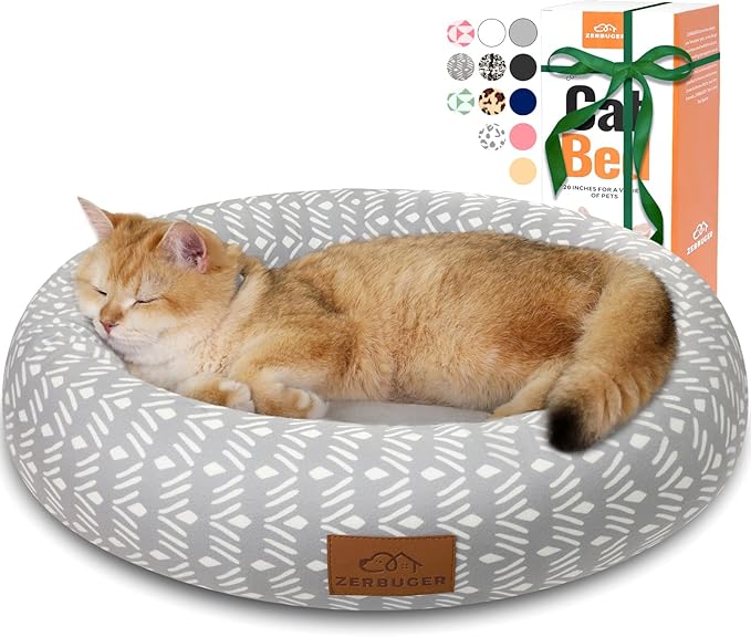 Cat Bed, 20In Dog Beds for Small Dogs, Calming Cat & Dog Beds for Indoor Pets, Pet Beds Comfortable