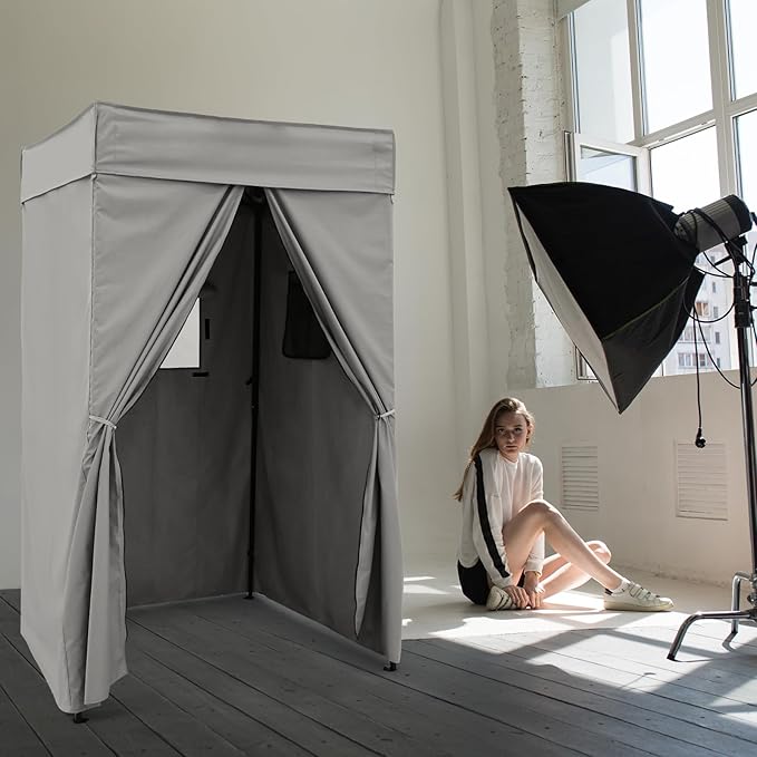 EAGLE PEAK Flex Compact 4x4 Pop-up Canopy Changing Room, Portable Privacy Dressing Room for Indoor