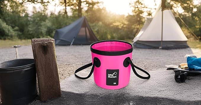 BANCHELLE Collapsible Bucket Water Container Portable Folding Camp Wash Basin for Outdoor Traveling