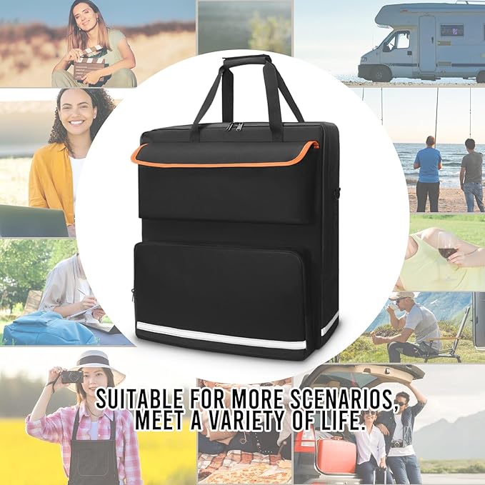 Solar Panel Storage Bag for 2 Solar Panels, Carrying Case for Jackery SolarSaga 100W 100X 200W