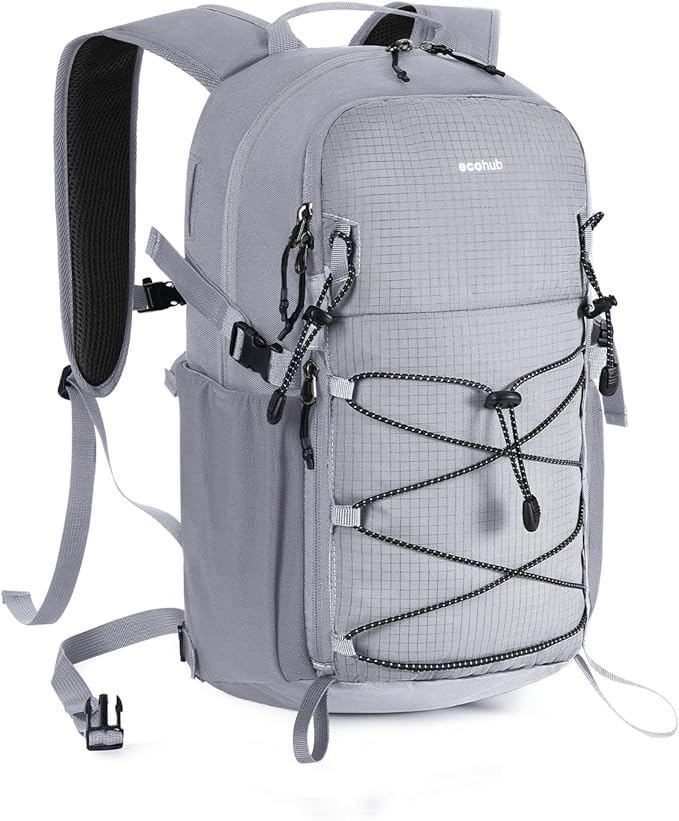 ECOHUB Small Hiking Backpack for Men Women, 20L Lightweight Travel Backpacks Water Resistant