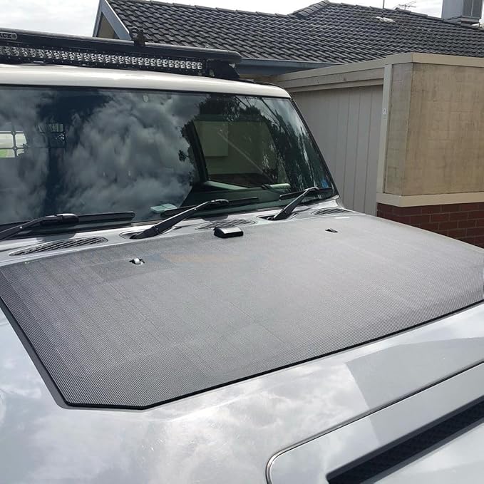 Lensun 105W 12V Hood Flexible Solar Panel Custom Fit for Toyota FJ Cruiser (2006-2022) - Off Grid
