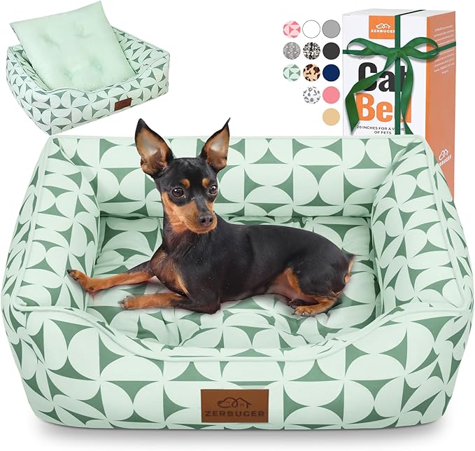 Rectangle Cat Dog Bed for Large Medium Small Pets Indoor Outdoor Machine Washable Sleeping Sofa