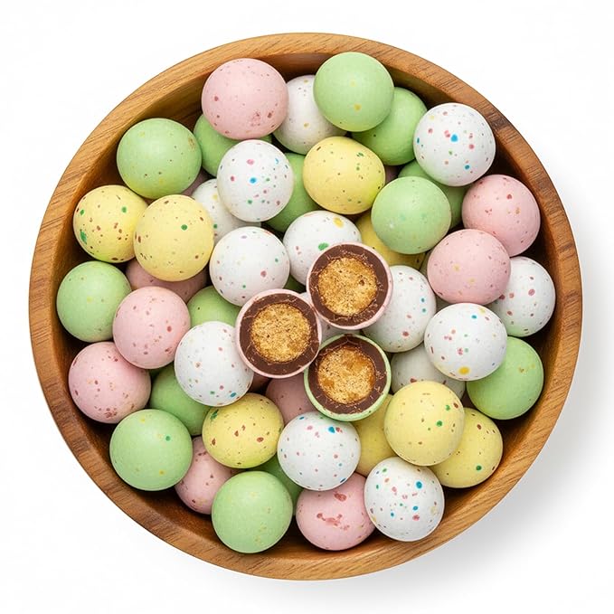 NY Spice Shop Speckled Chocolate Malt Balls Party Decorations - 1 Pound Malted Milk Balls Candy