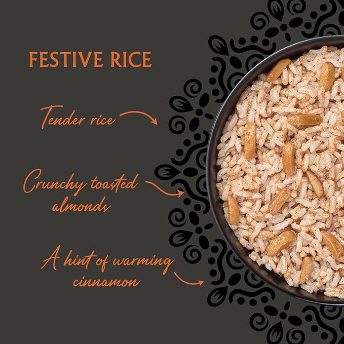 Mina Saffron Rice, Festive Rice, Pearl Couscous, Variety Pack of 6, Ready to Eat, Microwavable